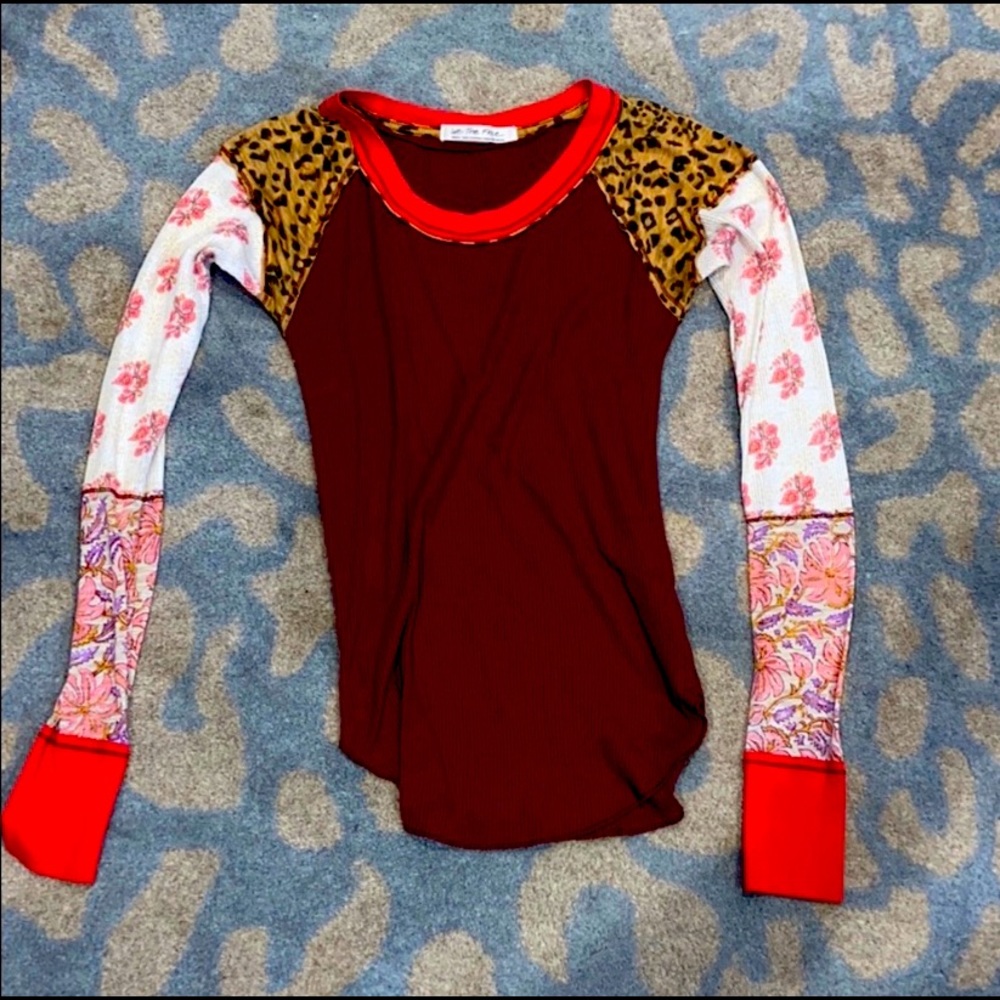 We the Free Mixed Media Thermal Top